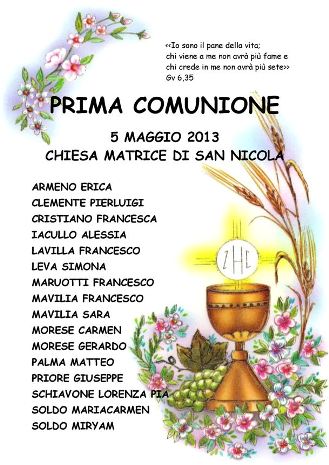 Domenica Festa Della Mamma E I Bambini Che Riceveranno La Prima Comunione