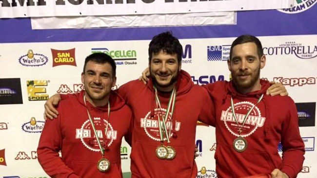 Gli atleti del Team Hakuryu ai Campionati Italiani