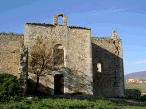 La Chiesa e i ruderi del Convento