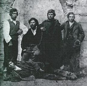 ilcapobrigante Giuseppe Schiavone con la banda