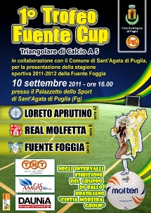 10 Settembre 1 Trofeo FUENTE CUP Triangolare di calcio a 5