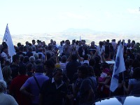 Un momento dei festeggiamenti in Piazza XX Settembre
