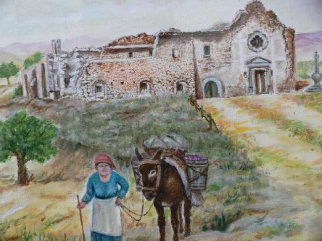 San Carlo in un acquerello del Maestro A.Bergantino